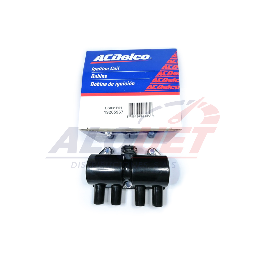 BOBINA 19265967 SPARK M150 (04-06)-SPARK M200(06-12)SPARK GT AVEO1,4-1,6 (OPTRA1,8 (04-05)/25182496