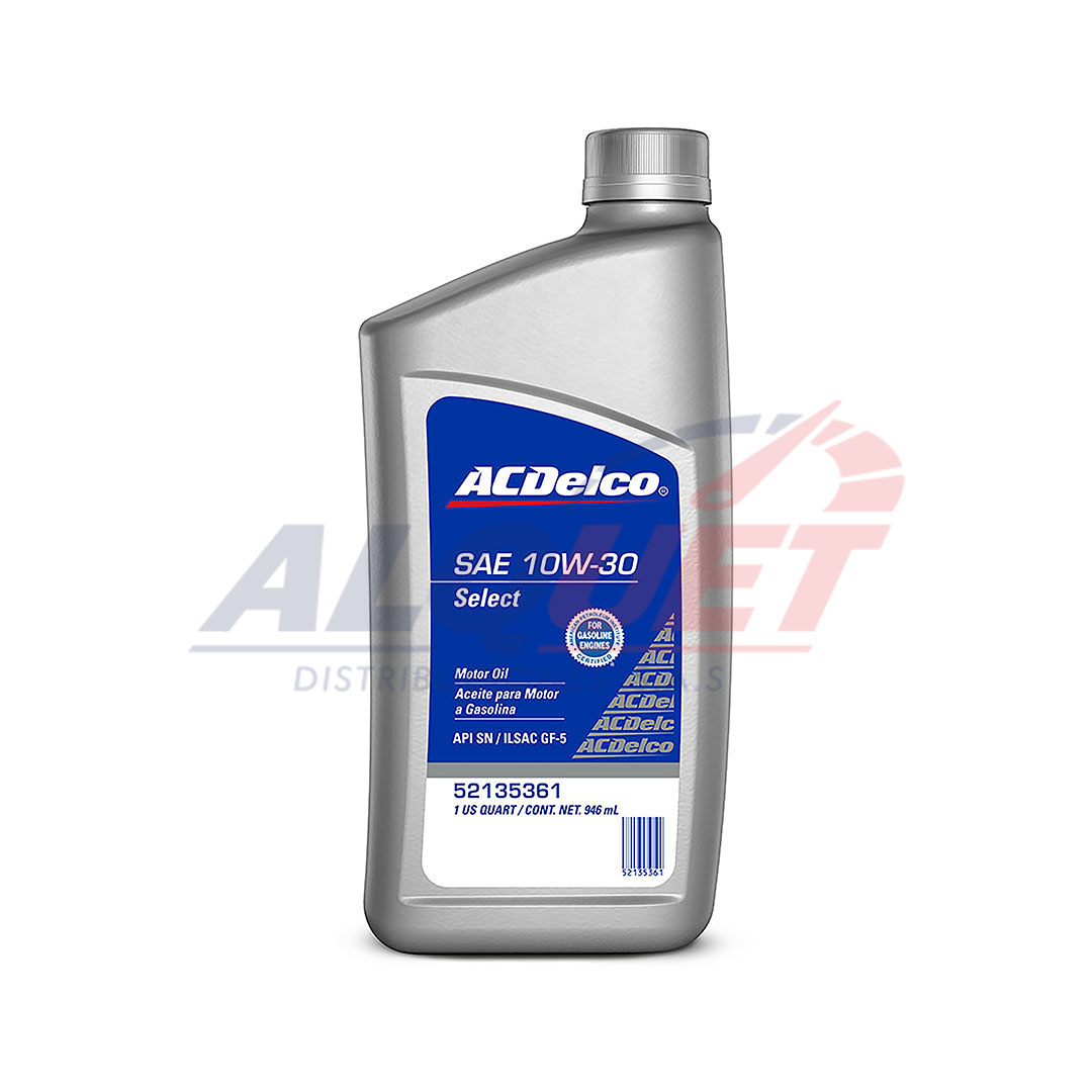 ACDELCO SELECT SAE 10W30 SN Caja x 12 qt